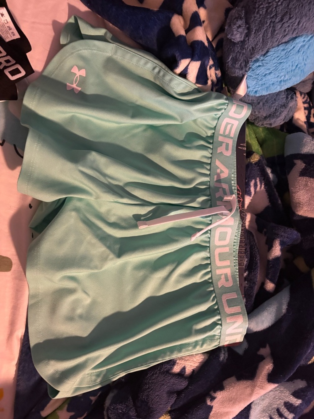 Under Armour Girls Mint Green Athletic Shorts